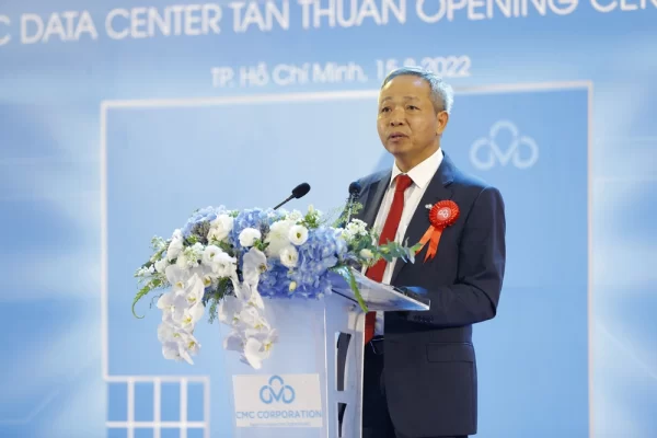 Ông Nguyễn Trung Chính, Chủ tịch CMC cho biết việc khánh thành CMC Data Center Tân Thuận là bước đánh dấu khởi đầu để Việt Nam trở thành Digital Hub của khu vực châu Á Thái Bình Dương